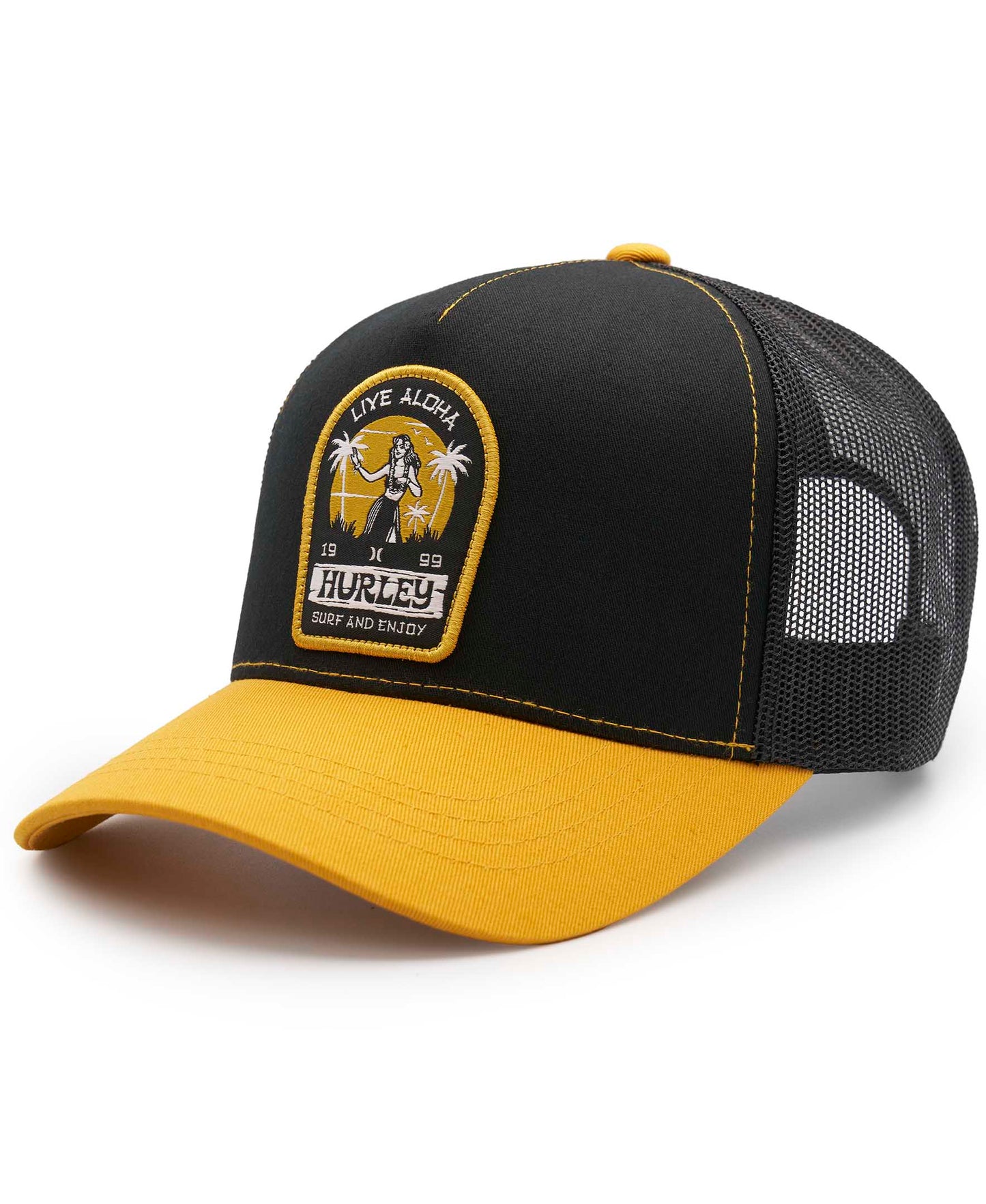 LIVE ALOHA TRUCKER HAT HURLEY